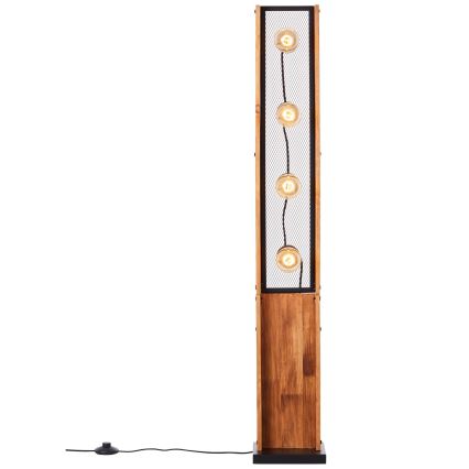 Brilliant - Vloerlamp CALANDRA 4xE27/42W/230V grenen