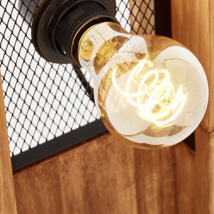 Brilliant - Vloerlamp CALANDRA 4xE27/42W/230V grenen