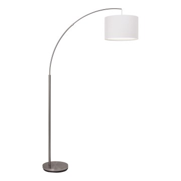 Brilliant - Vloerlamp CLARIE 1xE27/60W/230V mat chroom/wit