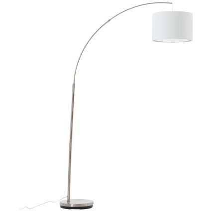 Brilliant - Vloerlamp CLARIE 1xE27/60W/230V mat chroom/wit