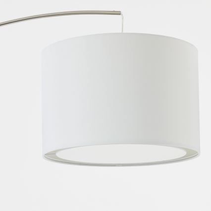 Brilliant - Vloerlamp CLARIE 1xE27/60W/230V mat chroom/wit