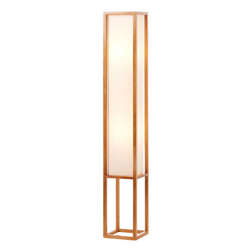 Brilliant - Vloerlamp SEASIDE 2xE27/40W/230V wit/bruin