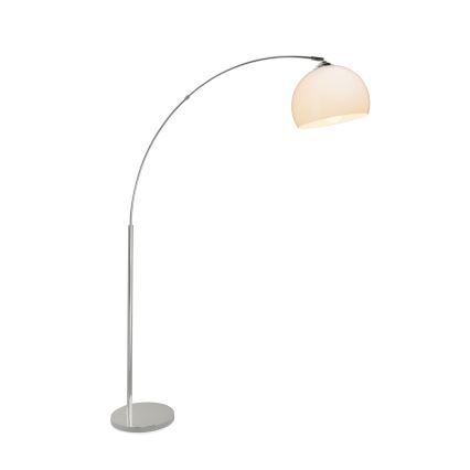 Brilliant - Vloerlamp VESSA 1xE27/60W/230V glanzend chroom/wit