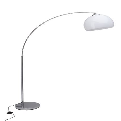 Brilliant - Vloerlamp VESSA 1xE27/60W/230V glanzend chroom/wit