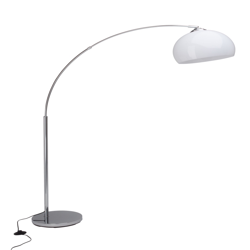 Brilliant - Vloerlamp VESSA 1xE27/60W/230V glanzend chroom/wit