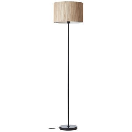 Brilliant - Vloerlamp WIMEA 1xE27/52W/230V zwart/beige