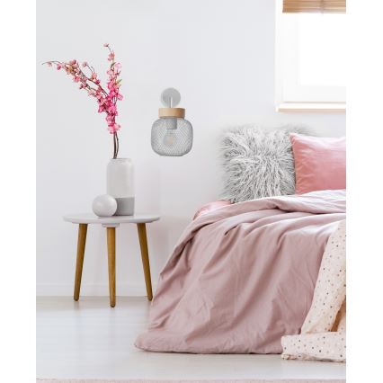 Brilliant - Wandlamp GIADA 1xE27/40W/230V grijs