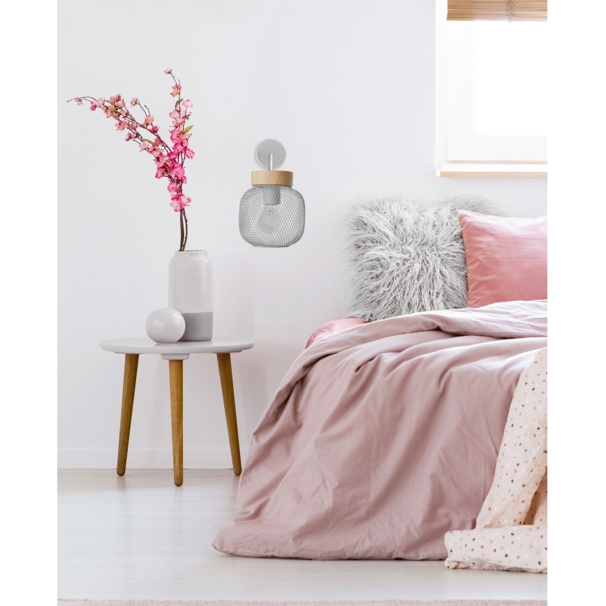 Brilliant - Wandlamp GIADA 1xE27/40W/230V grijs