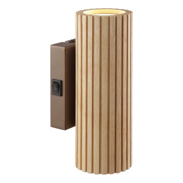 Brilliant - Wandlamp LAKEWOOD 2xGU10/10W/230V bruin