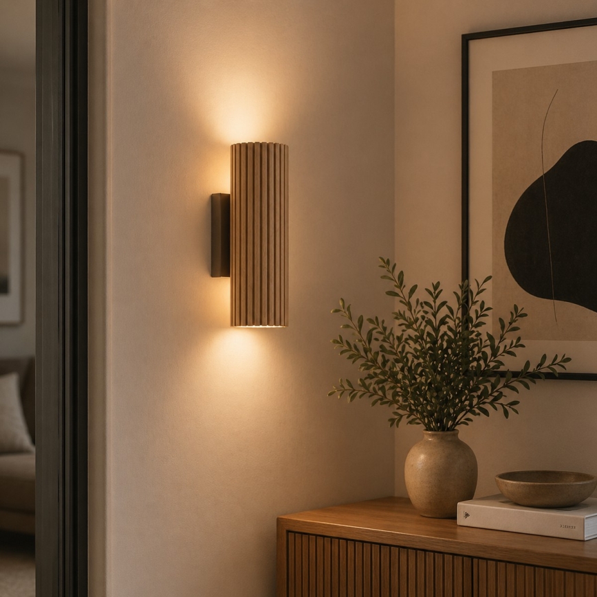 Brilliant - Wandlamp LAKEWOOD 2xGU10/10W/230V bruin