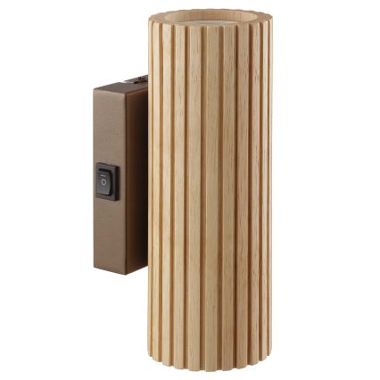 Brilliant - Wandlamp LAKEWOOD 2xGU10/10W/230V bruin