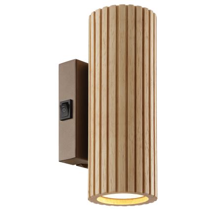 Brilliant - Wandlamp LAKEWOOD 2xGU10/10W/230V bruin