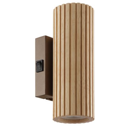 Brilliant - Wandlamp LAKEWOOD 2xGU10/10W/230V bruin