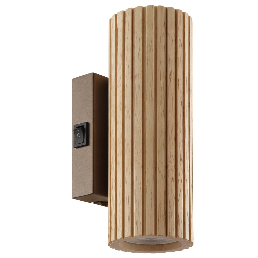 Brilliant - Wandlamp LAKEWOOD 2xGU10/10W/230V bruin