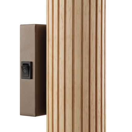 Brilliant - Wandlamp LAKEWOOD 2xGU10/10W/230V bruin