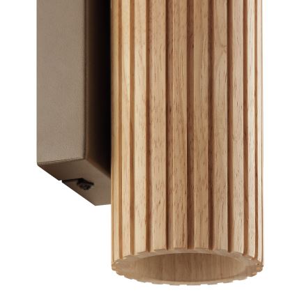Brilliant - Wandlamp LAKEWOOD 2xGU10/10W/230V bruin