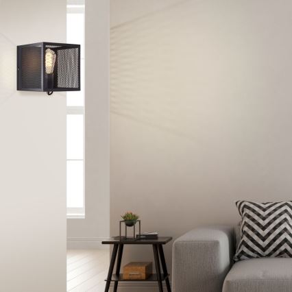 Brilliant - Wandlamp MAZE 1xE27/40W/230V zwart