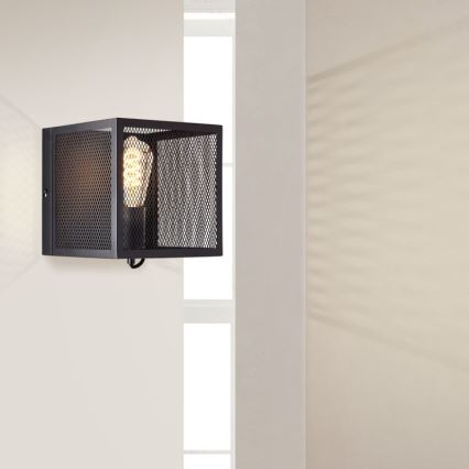 Brilliant - Wandlamp MAZE 1xE27/40W/230V zwart
