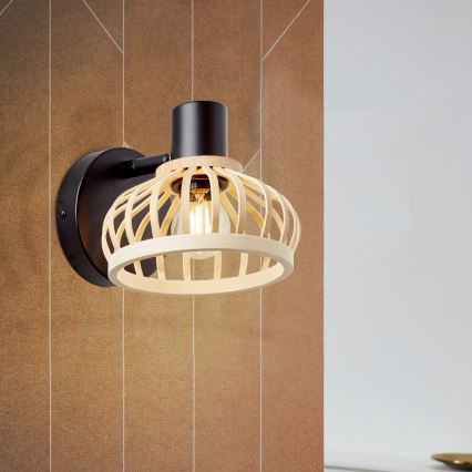 Brilliant - Wandlamp NORAH 1xE14/28W/230V bamboe