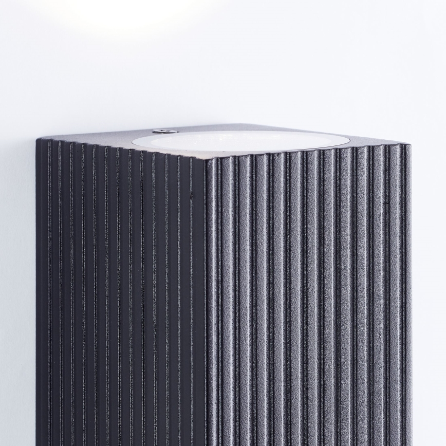 Brilliant - Wandlamp voor buiten JELANI 2xGU10/10W/230V IP44 zwart
