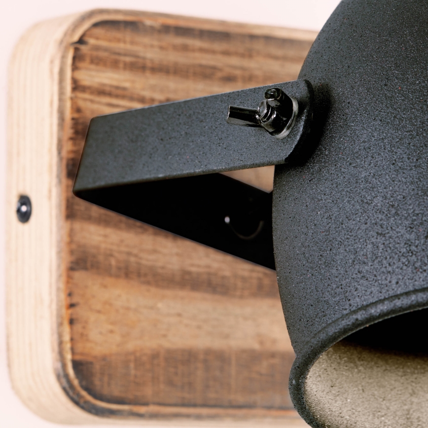 Brilliant - Wandspot CROWTON 1xGU10/6W/230V grenen