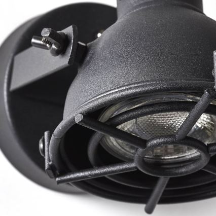 Brilliant - Wandspot JESPER 1xGU10/5W/230V zwart