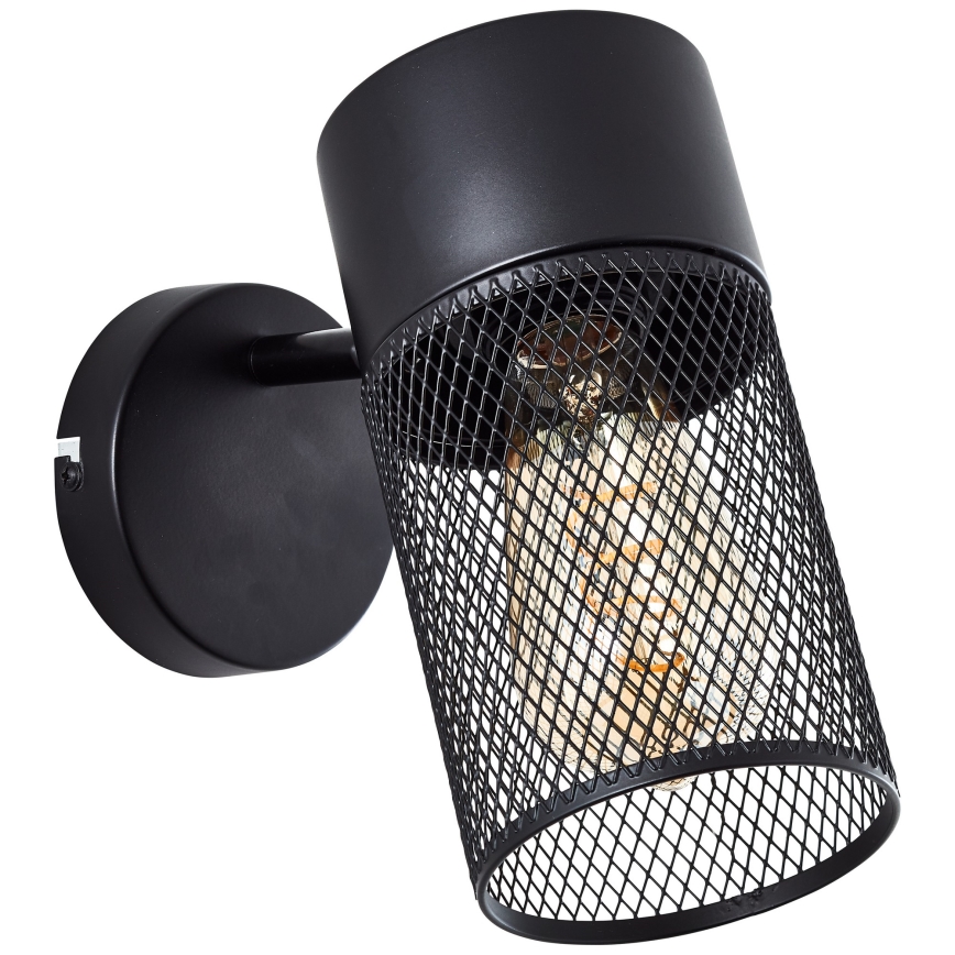 Brilliant - Wandspot KAMOLO 1xE27/40W/230V zwart