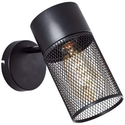 Brilliant - Wandspot KAMOLO 1xE27/40W/230V zwart