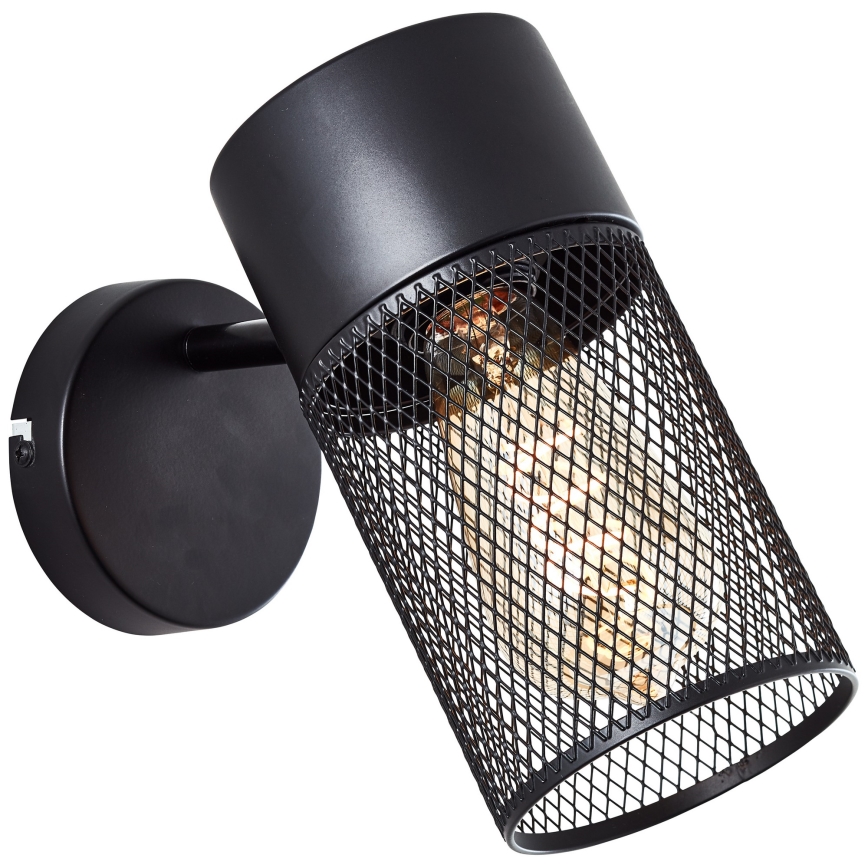 Brilliant - Wandspot KAMOLO 1xE27/40W/230V zwart