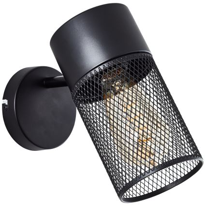 Brilliant - Wandspot KAMOLO 1xE27/40W/230V zwart