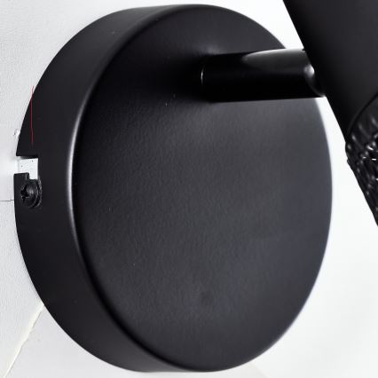 Brilliant - Wandspot KAMOLO 1xE27/40W/230V zwart