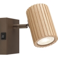 Brilliant - Wandspot LAKEWOOD 1xGU10/10W/230V bruin