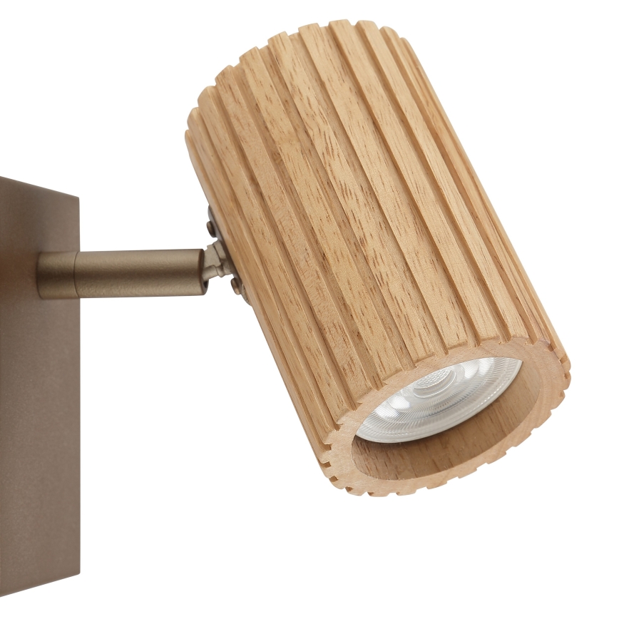 Brilliant - Wandspot LAKEWOOD 1xGU10/10W/230V bruin