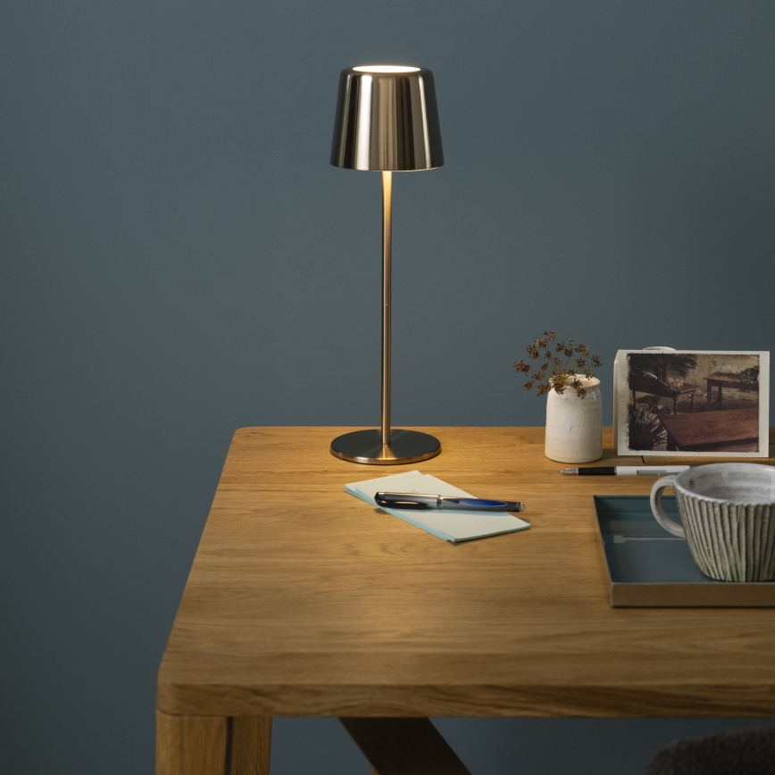 Brilliant - LED dimbare touch buitenlamp XAANA LED/4W/5V 3000/4000/6500K 2600 mAh IP44 goud