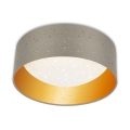 Brilo 3482-011 - LED Plafondlamp MAILA STARRY SKY LED/12W/230V bruin/goud