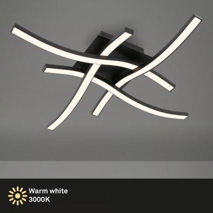 Brilo 3677-045 - LED plafondlamp LED/14,4W/230V zwart