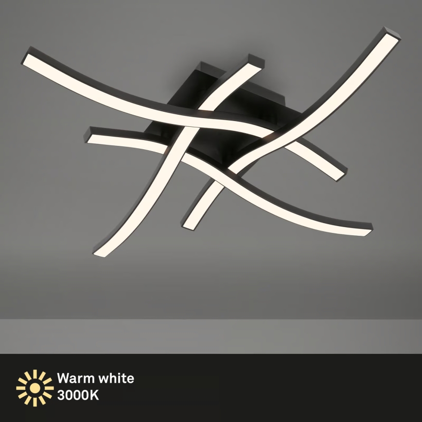 Brilo 3677-045 - LED plafondlamp LED/14,4W/230V zwart