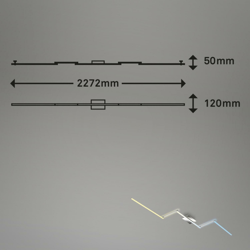 Brilo 3737-018 - Dimbare LED plafondlamp SMART LED/24W/230V 3000-6500K Wi-Fi Tuya + afstandsbediening