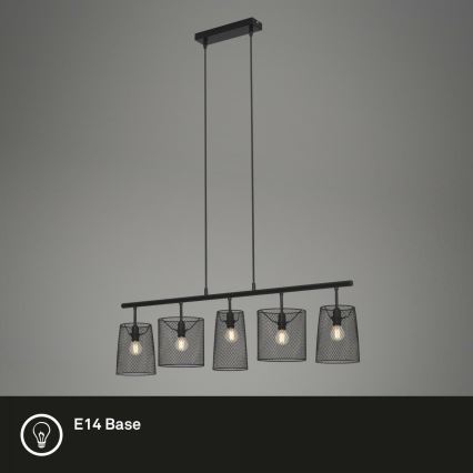 Brilo 4076-055 - Hanglamp aan een koord RETRO 5xE14/40W/230V