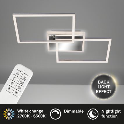 Brilo - Dimbare LED bevestigde hanglamp FRAME 2xLED/20W/230V 2700-6500K + afstandsbediening