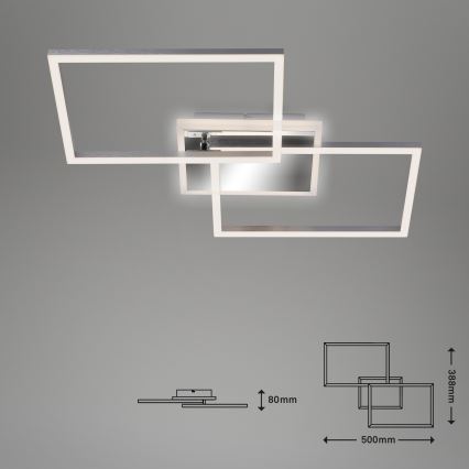 Brilo - Dimbare LED bevestigde hanglamp FRAME 2xLED/20W/230V 2700-6500K + afstandsbediening