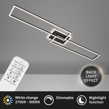 Brilo - Dimbare LED bevestigde hanglamp FRAME 2xLED/20W/230V 2700-6500K + afstandsbediening