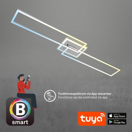 Brilo - Dimbare LED bevestigde hanglamp FRAME 2xLED/20W/230V 2700-6500K Wi-Fi Tuya + afstandsbediening