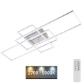 Brilo - Dimbare LED bevestigde hanglamp FRAME LED/51W/230V 2700-5000K chroom + afstandsbediening