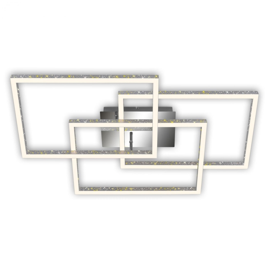 Brilo - Dimbare LED plafondlamp FRAME LED/57W/230V 3000K mat chroom