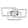 Brilo - Dimbare LED plafondlamp FRAME LED/57W/230V 3000K mat chroom