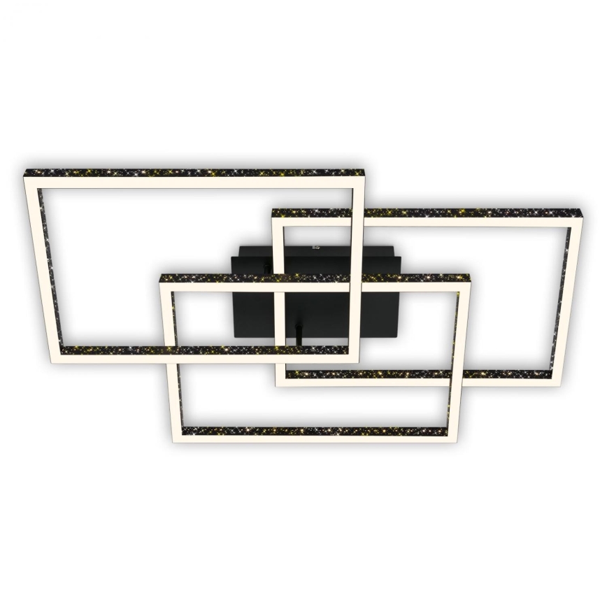 Brilo - Dimbare LED plafondlamp FRAME LED/57W/230V 3000K zwart