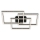 Brilo - Dimbare LED plafondlamp FRAME LED/57W/230V 3000K zwart
