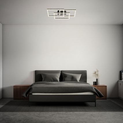 Brilo - Dimbare LED plafondlamp FRAME LED/57W/230V 3000K zwart