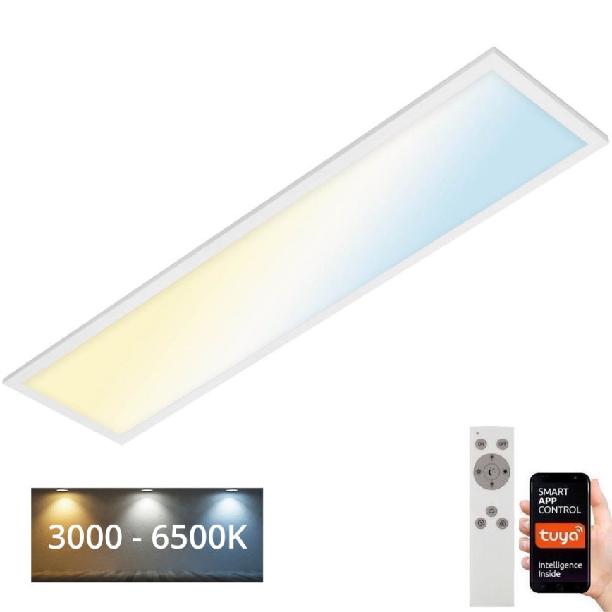 Brilo - Dimbare LED plafondlamp PIATTO LED/28W/230V 3000-6500K Wi-Fi Tuya + afstandsbediening